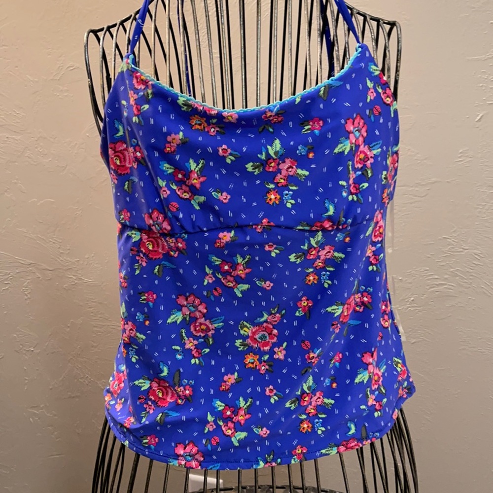 Vera Bradley Reversible Tankini Top  S (4-6)